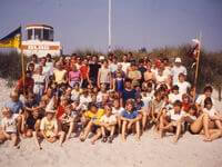 Gruppenfoto Gemeindezeltlager am Lenster-Strand (Ostsee)