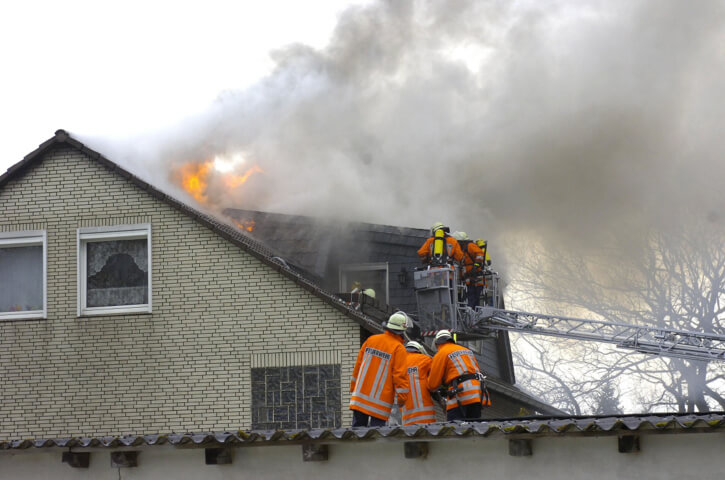 Feuer in der Alten Berliner Str. in Flechtorf im Jahr 2006