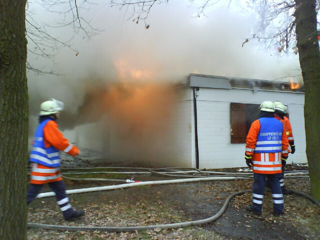 Brand des Essenroder Sport- und Schützenheims am Morgen des 2. Weihnachtsfeiertags 2007